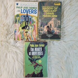Vintage Sci-Fi Book Lot Philip José Farmer First Editions Ace Ballantine 1960s